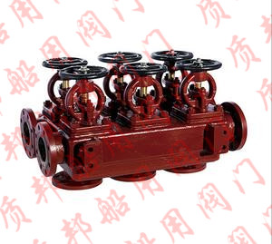  GB/T2499-93 船用法蘭鑄鐵雙排三聯(lián)截止閥箱S、SS型